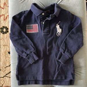 Polo by Ralph Lauren Kids Navy Long Sleeve Shirt